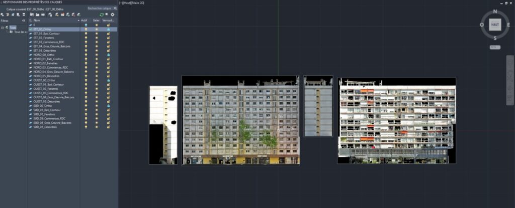 Modèle 3D de bâtiment obtenu par photogrammétrie par drone